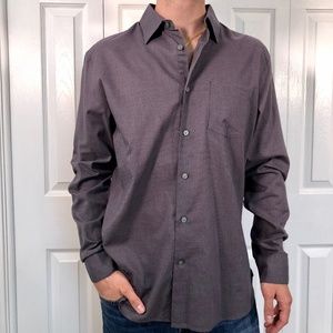 John Varvatos Star USA Purple Button Down Shirt M